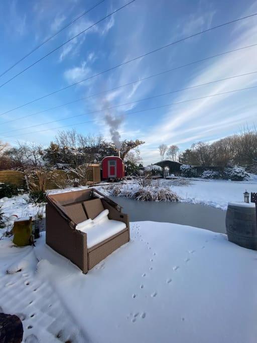 Luxurioeses Ferienhaus Am Ems Jade Kanal ザンデ エクステリア 写真